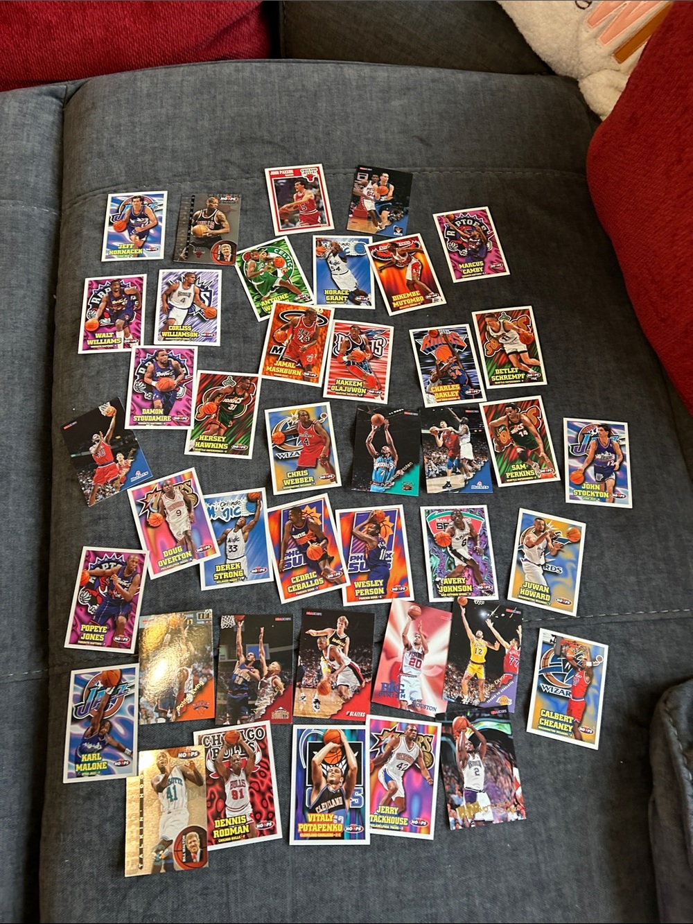 Vintage Basketball Trading Cards Lot Collection - Multicolor